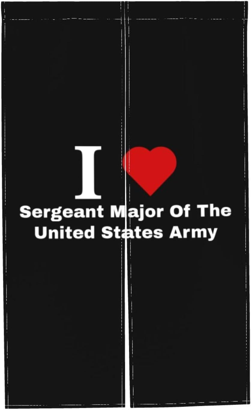 I Love Sergeant Major Blackout Curtains for Doorways