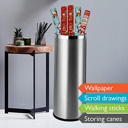 Stainless Steel Umbrella Stand with Removable Bucket