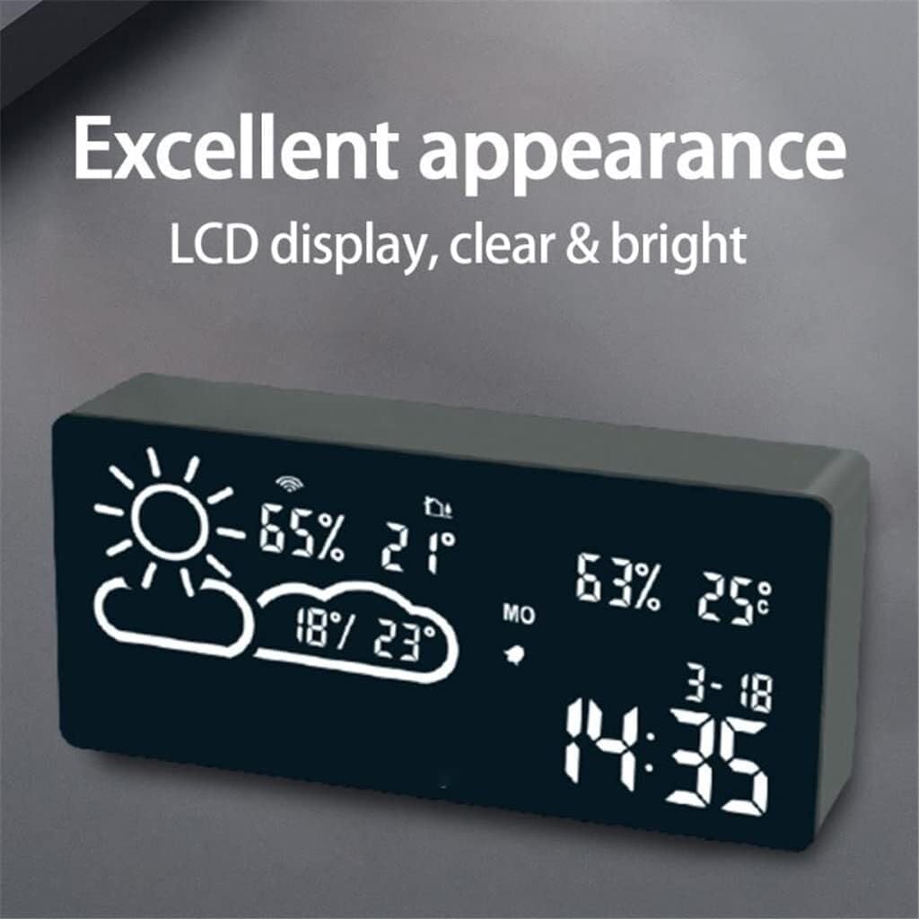 LED Smart Alarm Clock with Weather Forecast and WiFi Control