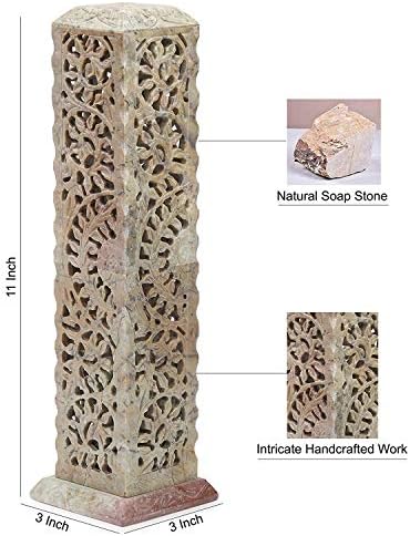 Carry Me Handmade Marble Soapstone Incense Stick Holder