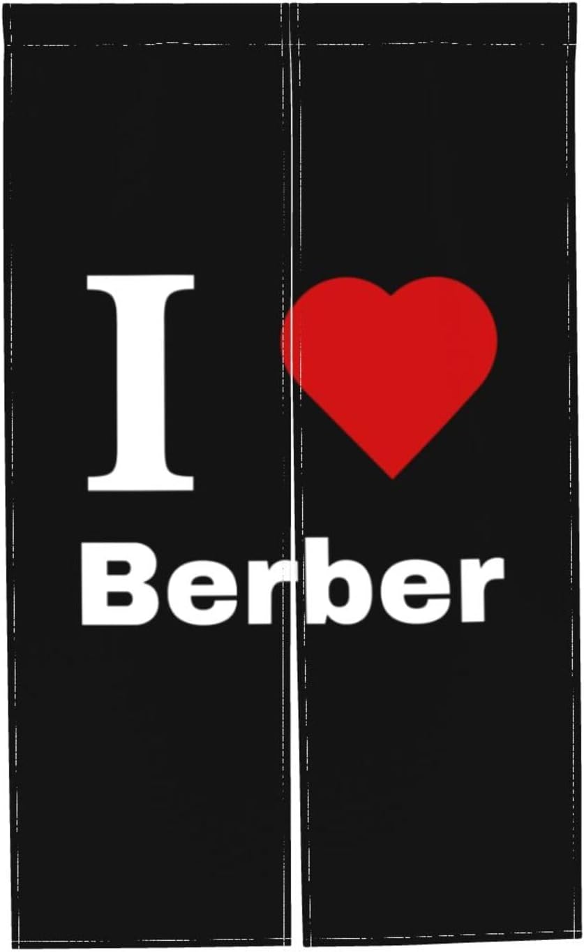 I Love Berber Blackout Curtains for Doorway 34x56in