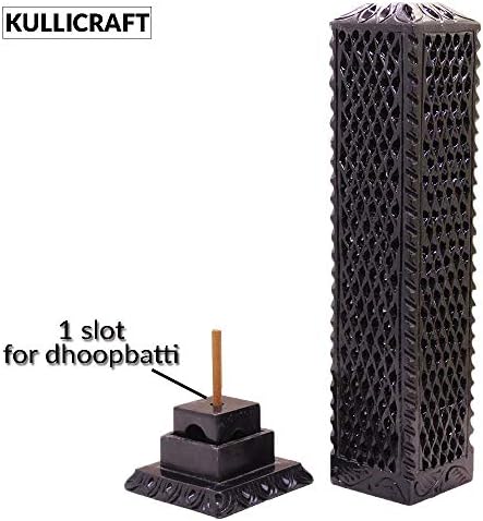 KC KULLICRAFT Handmade Black Soapstone Incense Stick Burner