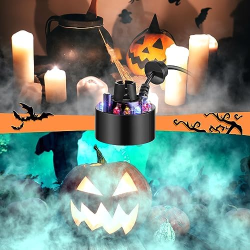 VIHOSE Halloween Mist Maker Fogger with LED Lights