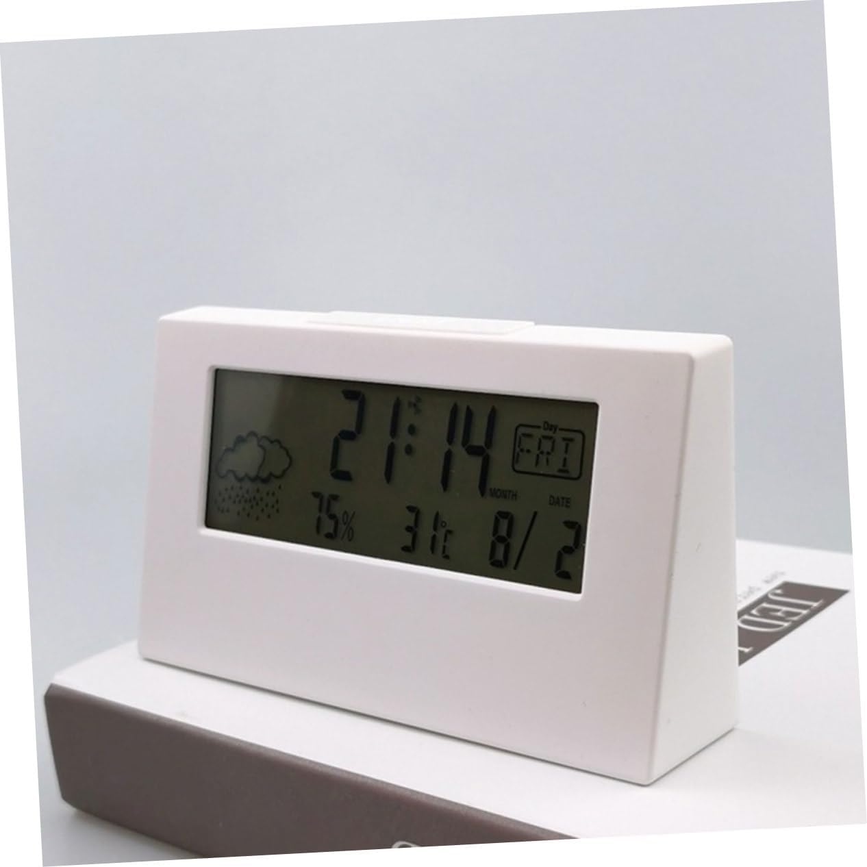 Alipis LCD Weather Alarm Clock with Temperature and Humidity Display