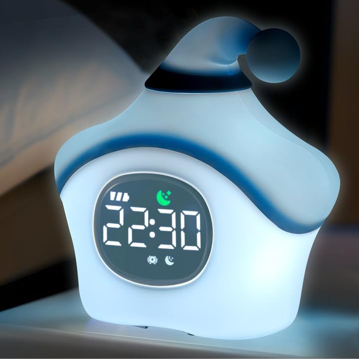 Star Alarm Clock with Night Light for Kids