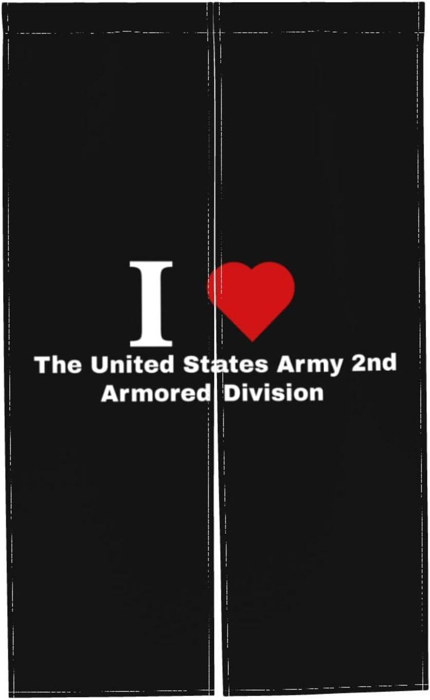MULIHU 2nd Armored Division Blackout Curtains for Doorways 34x56in
