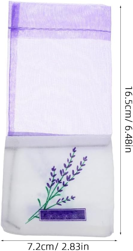 DOITOOL Lavender Sachet Bags 25 Pack - Organza Gauze with Ribbon