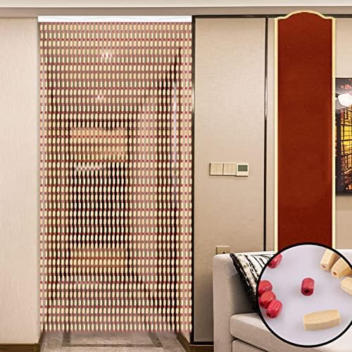 Wood Beaded Curtain for Doorway Bamboo Decor Divider