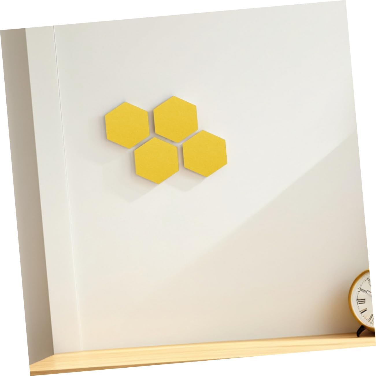 VICASKY 20pcs Hexagon Felt Board Tiles for Walls