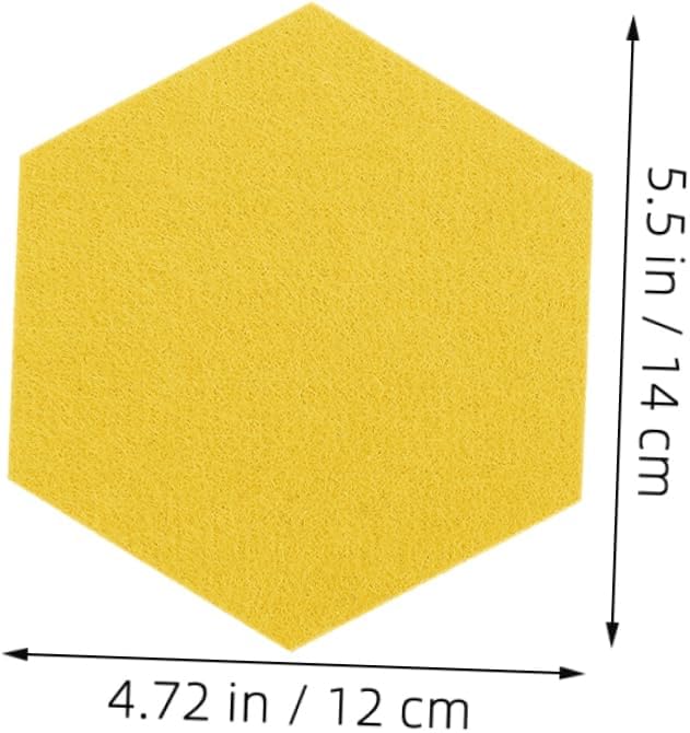VICASKY 20pcs Hexagon Felt Board Tiles for Walls