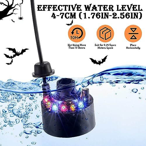 VIHOSE Halloween Mist Maker Fogger with LED Lights
