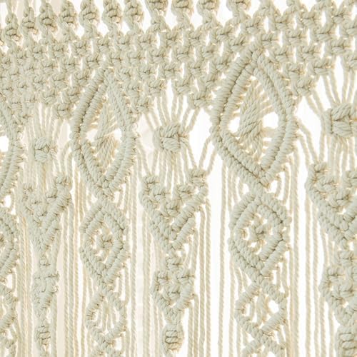Macrame Bohemian Curtain 40x80 Inch for Windows Door