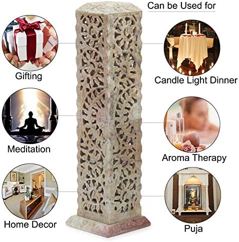 Carry Me Handmade Marble Soapstone Incense Stick Holder