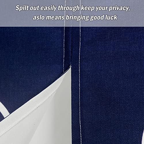 LIGICKY Japanese Noren Curtain Door Divider 335x59 Inch Navy Blue