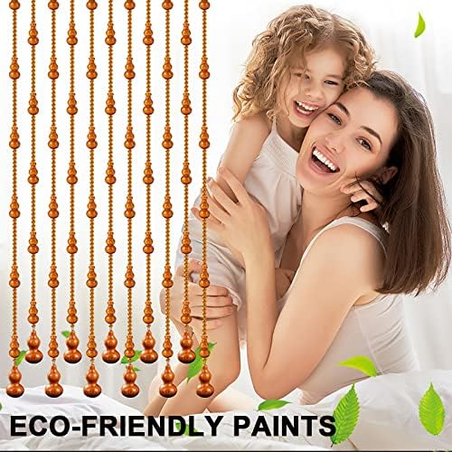 XOOFMASS Wood Beaded Curtain for Doorway Partition