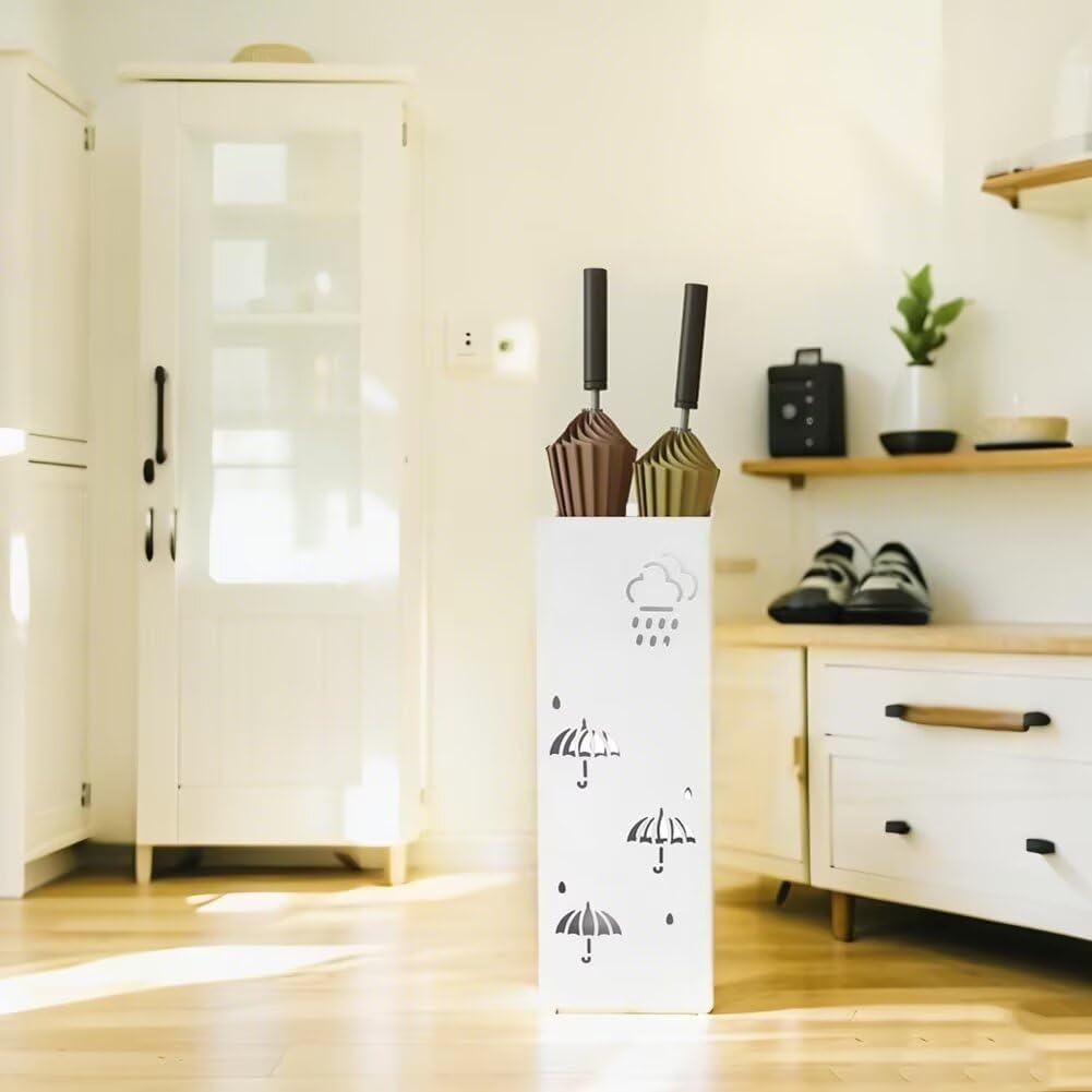 Seek Rare Hollow Clouds Pattern Metal Umbrella Stand Organizer