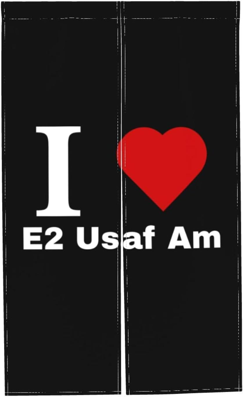 I Love E2 USAF Blackout Curtains 34x56in Door Panels