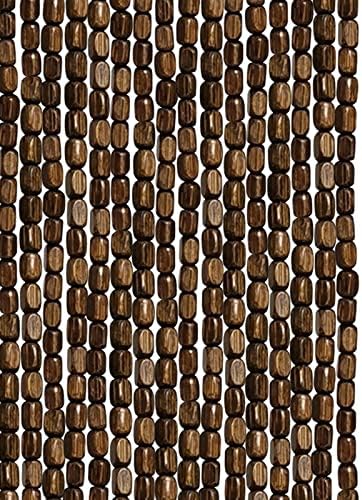 Wood Beaded Curtains for Doorway and Room Division