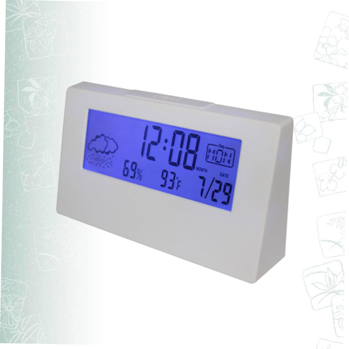 Alipis LCD Weather Alarm Clock with Temperature and Humidity Display
