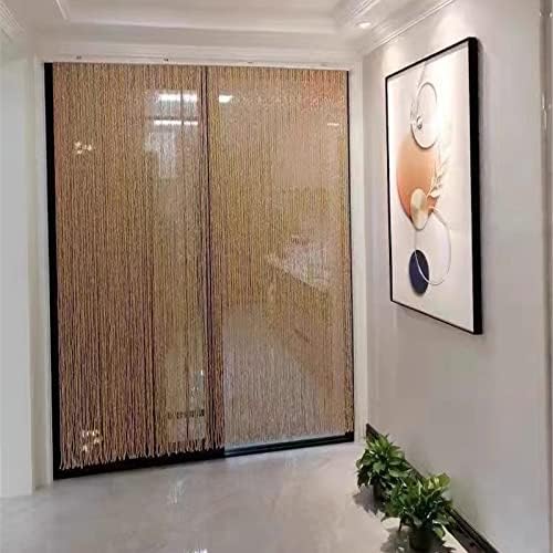 Wood Beaded Curtain for Doorway and Room Divider