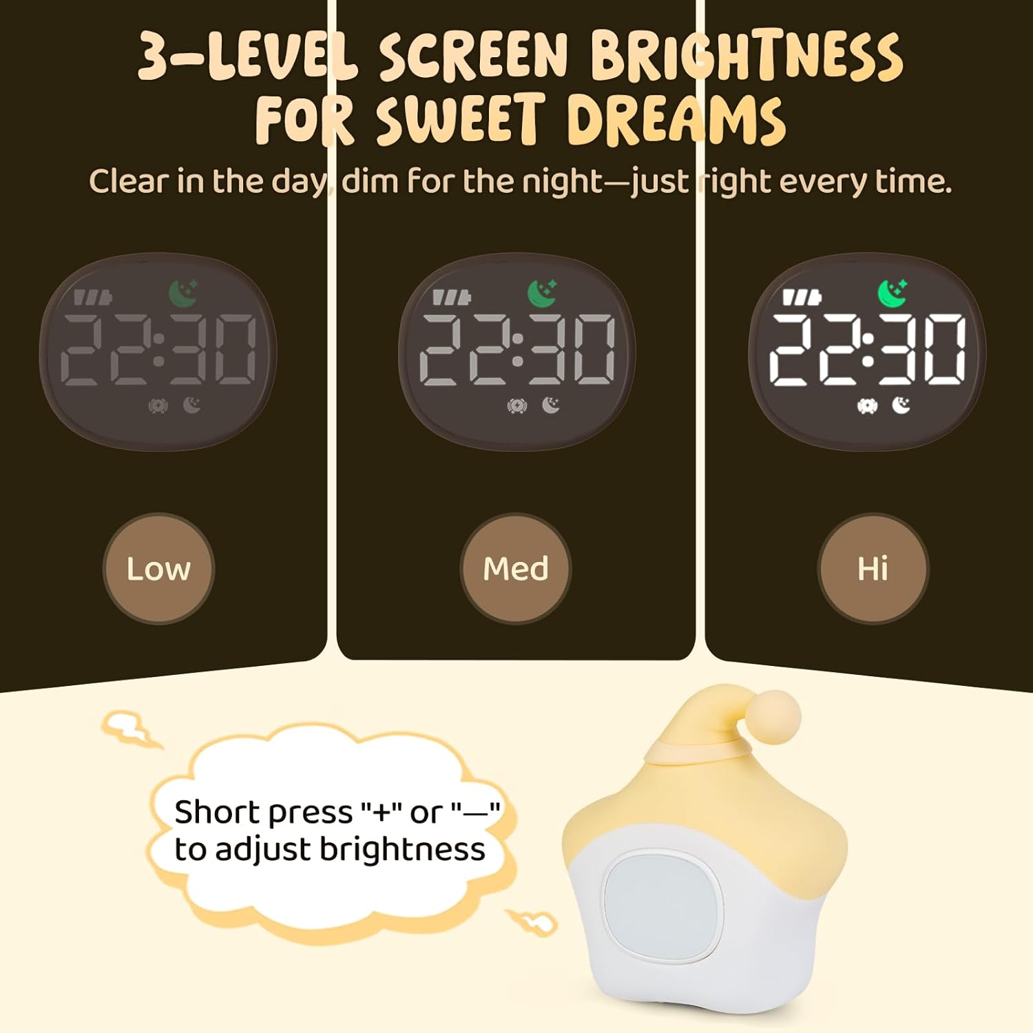 Star Alarm Clock with Night Light for Kids 1