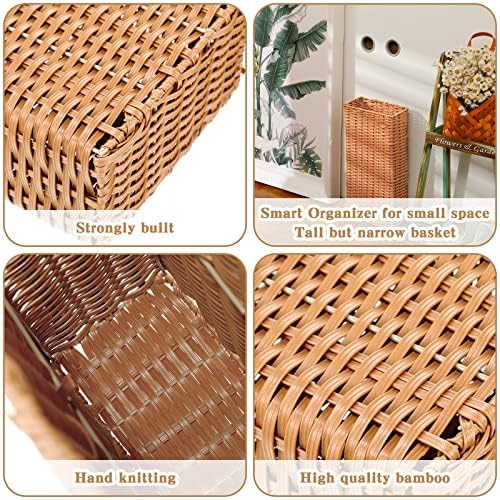 Weysat Woven Rectangular Umbrella Stand for Entryway