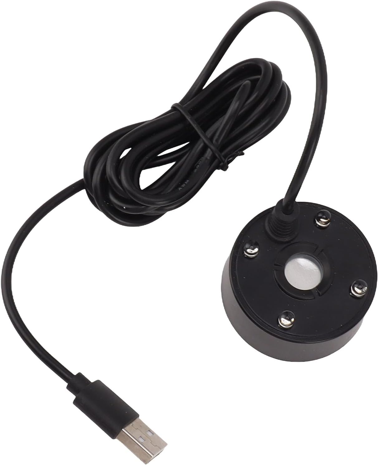 ZJchao Ultrasonic Mist Maker Fogger with LED Lights - 5V USB Black
