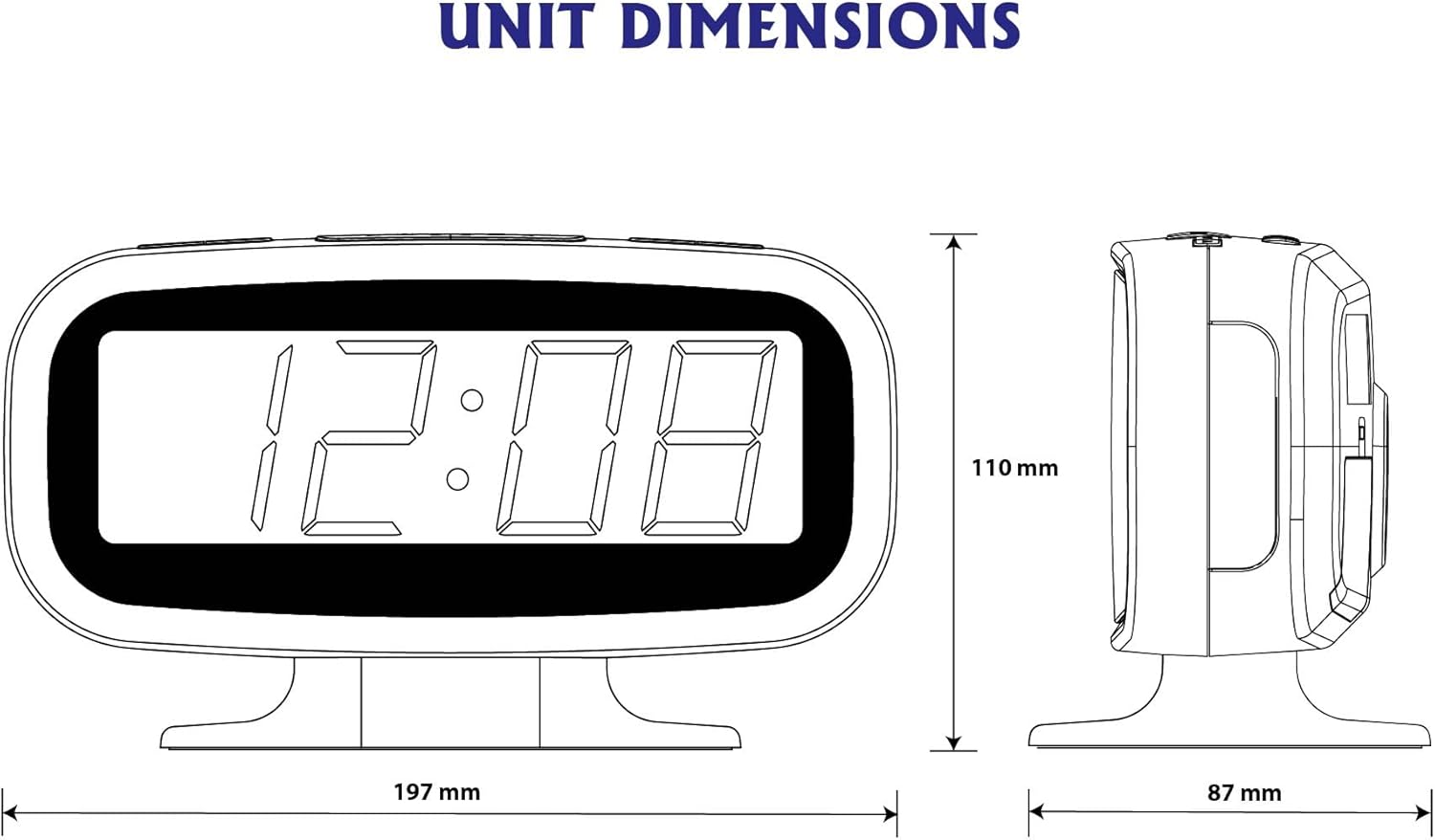 HX-153CR PLL AM FM Radio Alarm Clock with Bluetooth