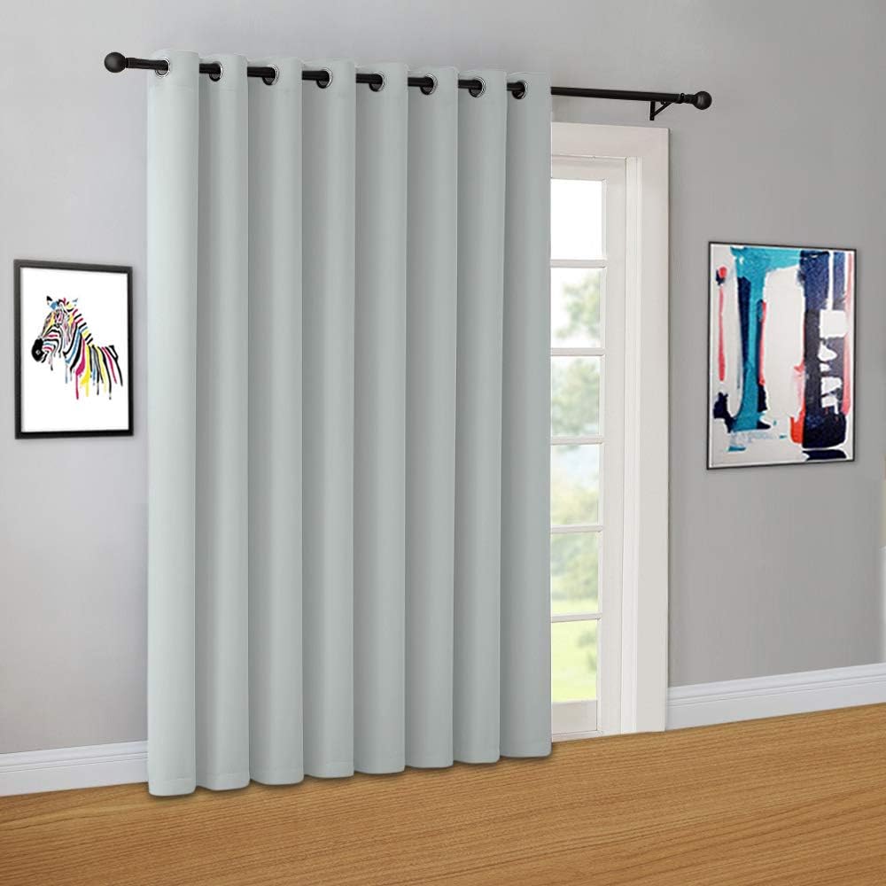 Warm Home Designs 1 Panel Light Grey Blackout Curtain