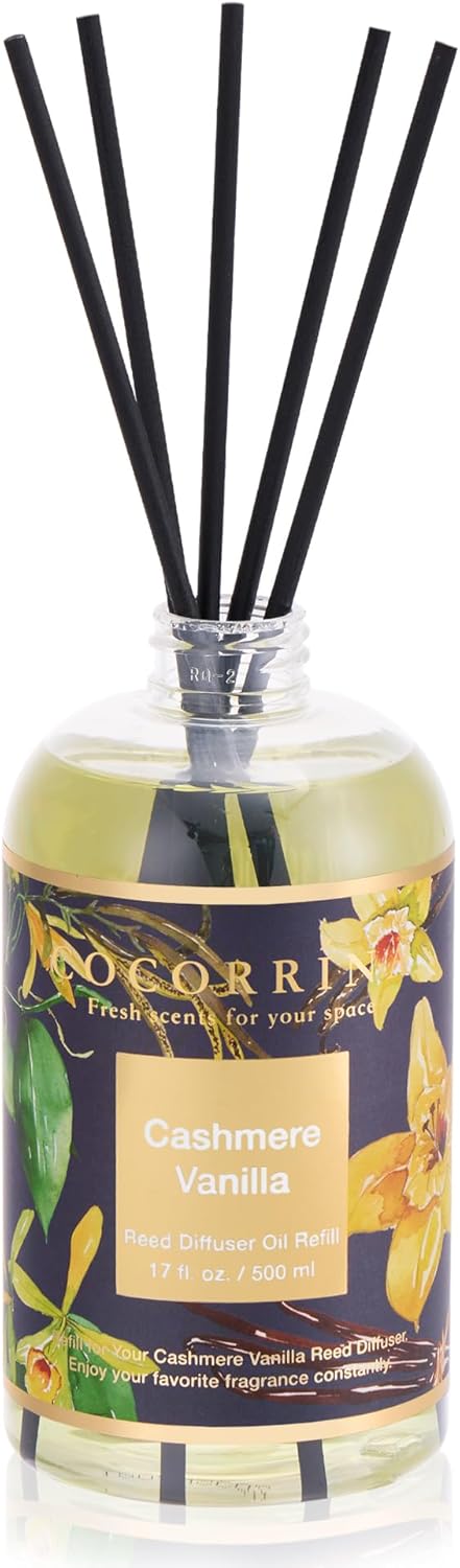 Cocorrna Cashmere Vanilla Reed Diffuser Refill 17oz