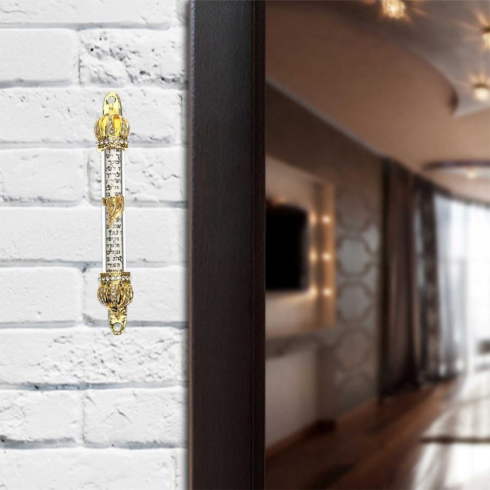 LUOZZY 2Pcs Metal Mezuzah Scroll Door Hanging Decor
