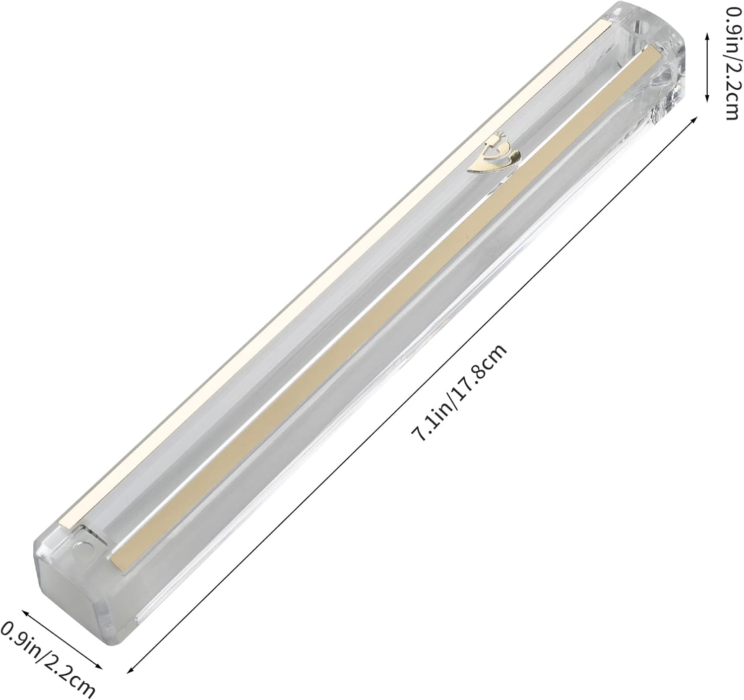 SUPER STAM Mezuzah Case Holder with Mirror Design