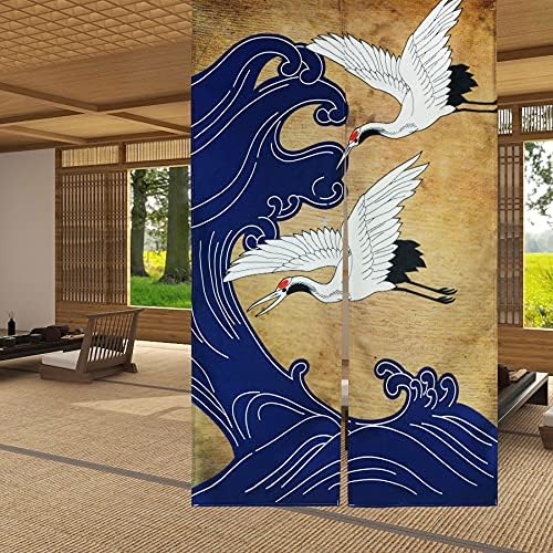LIGICKY Retro Noren Door Curtain Linen Decor