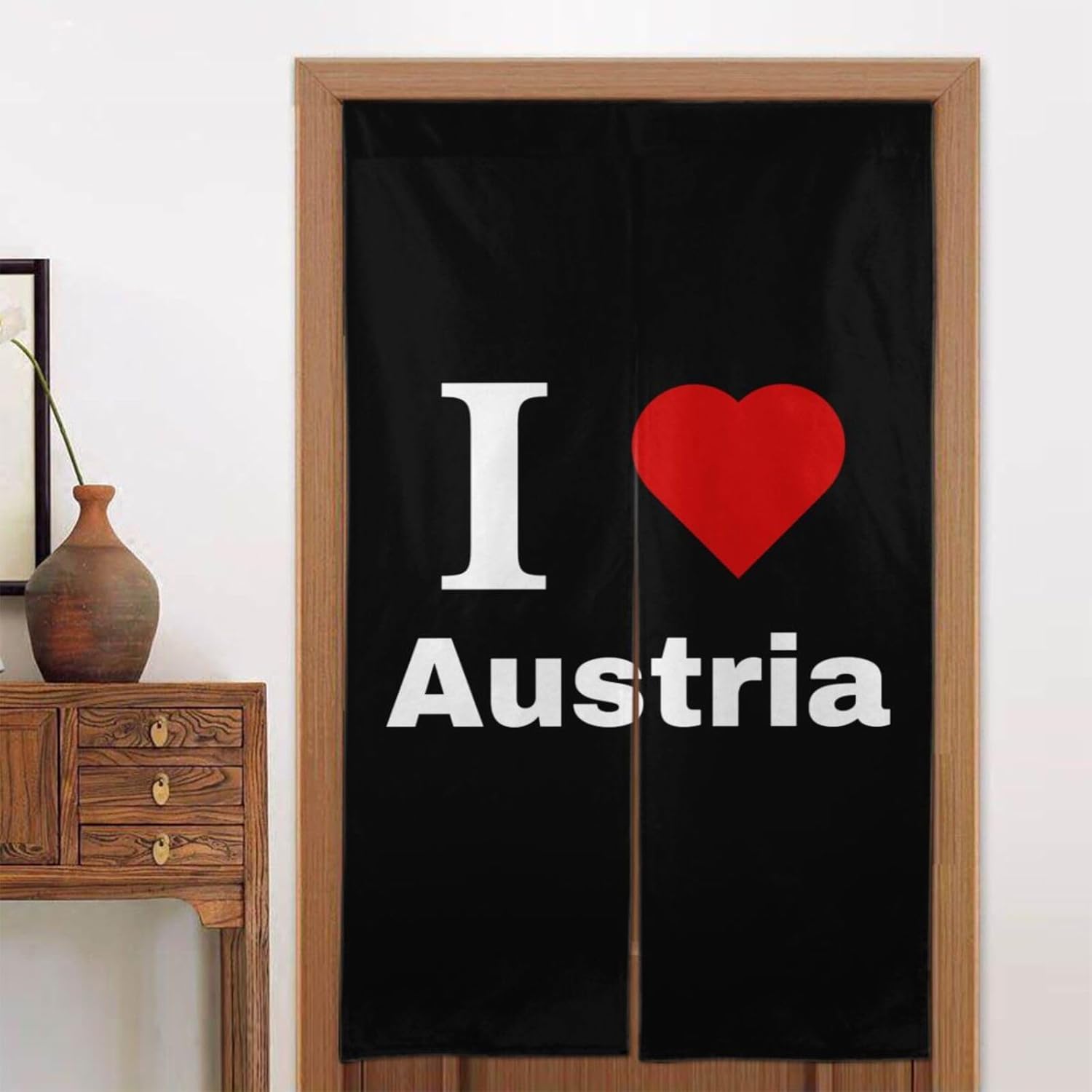 I Love Austria Blackout Curtains for Doorways