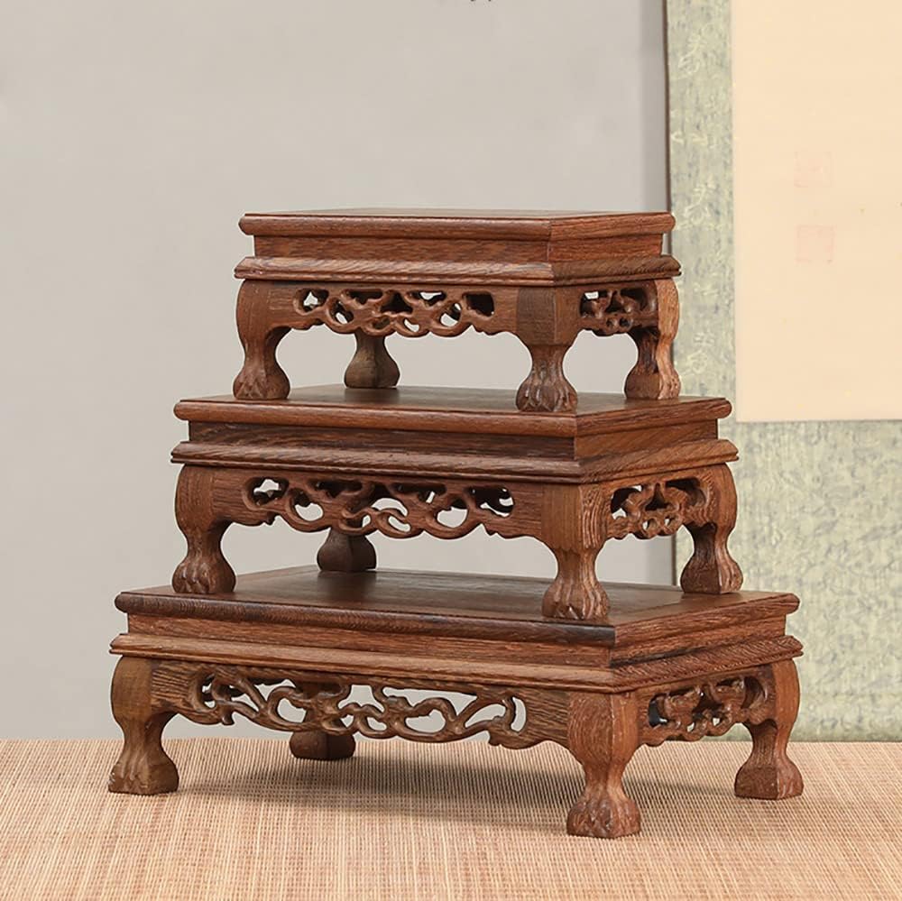 GOLDYWENDY Wooden Pedestal Stand for Vases and Statues
