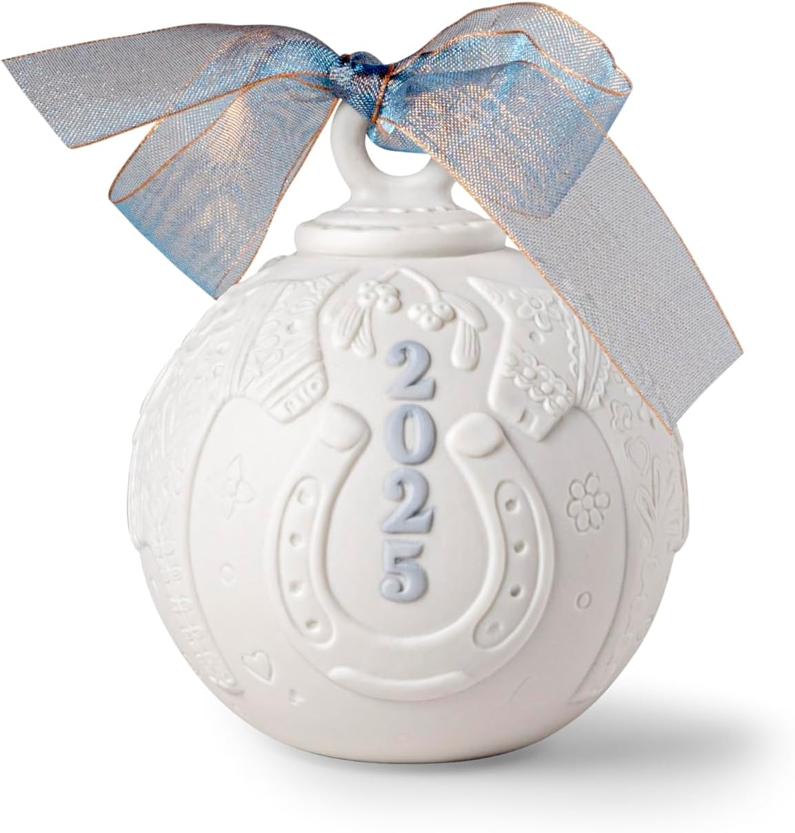 LLADR Blue 2025 Christmas Ball Decorative Ornament
