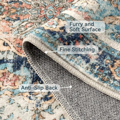 Topllen Washable Area Rug 5x7ft Boho Style 1