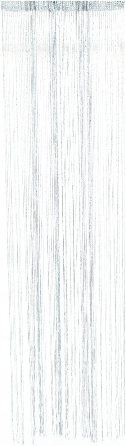 FOMIYES Grey Tassel Curtain for Doors and Windows