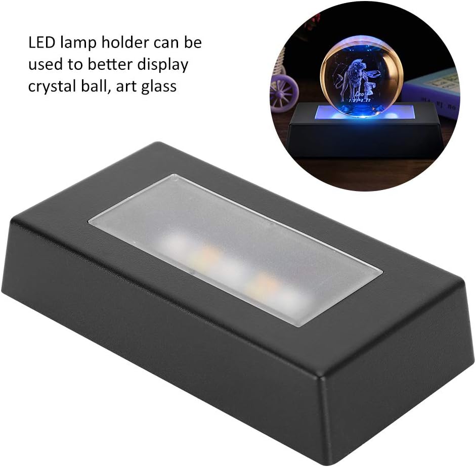 LIZEALUCKY LED Light Base for Crystal 3D Cube Display