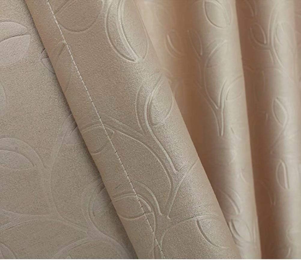 HAPPLiGNLY European Minimalist Velvet Curtain 140x230cm 2 Panels Beige