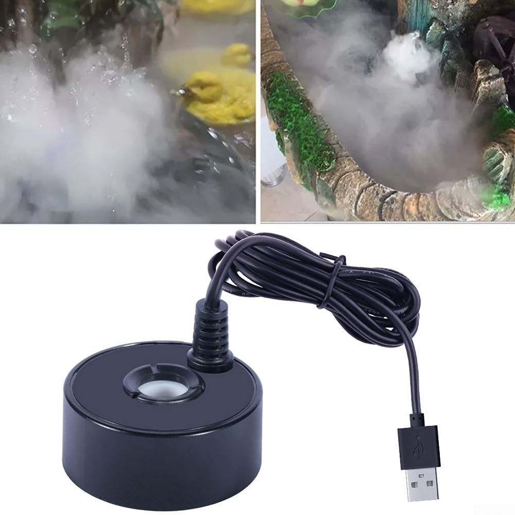Mini Mist Maker 5V USB Fountain Mister Fogger Black