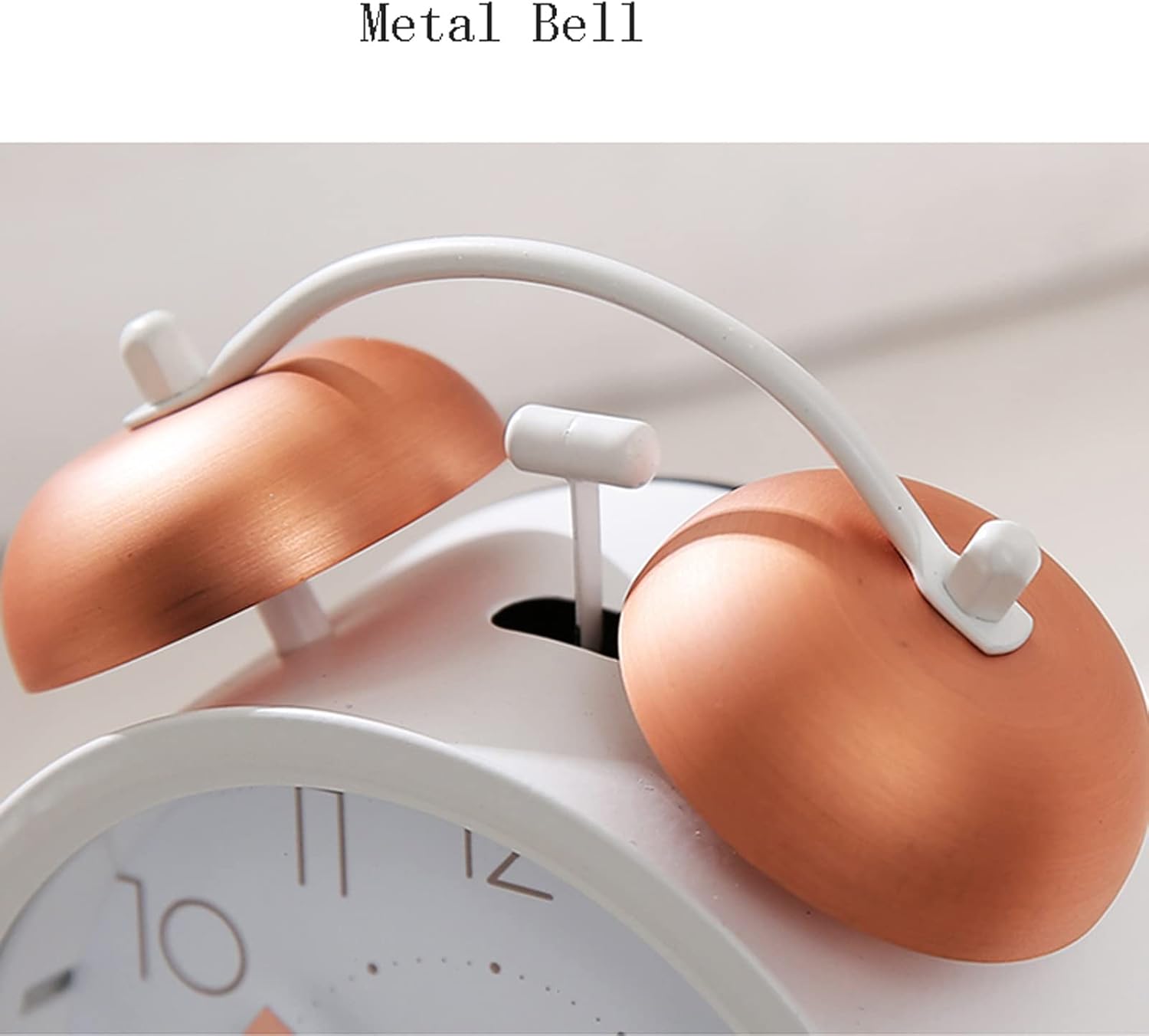 HEXEH 4 Inch Silent Non-Ticking Alarm Clock with Backlight