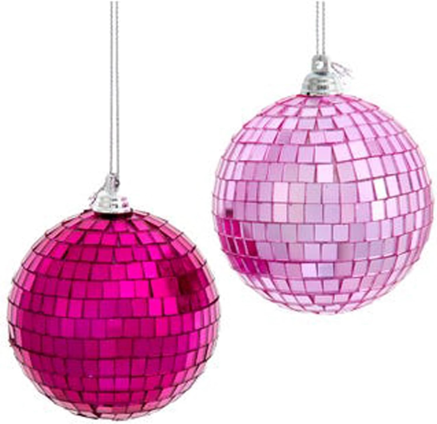 Kurt Adler Mirrored Disco Ball Ornament Set of 2