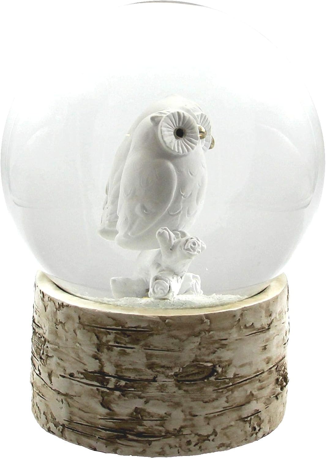 White Owl Babies 120MM Snow Globe with Chopin Tune