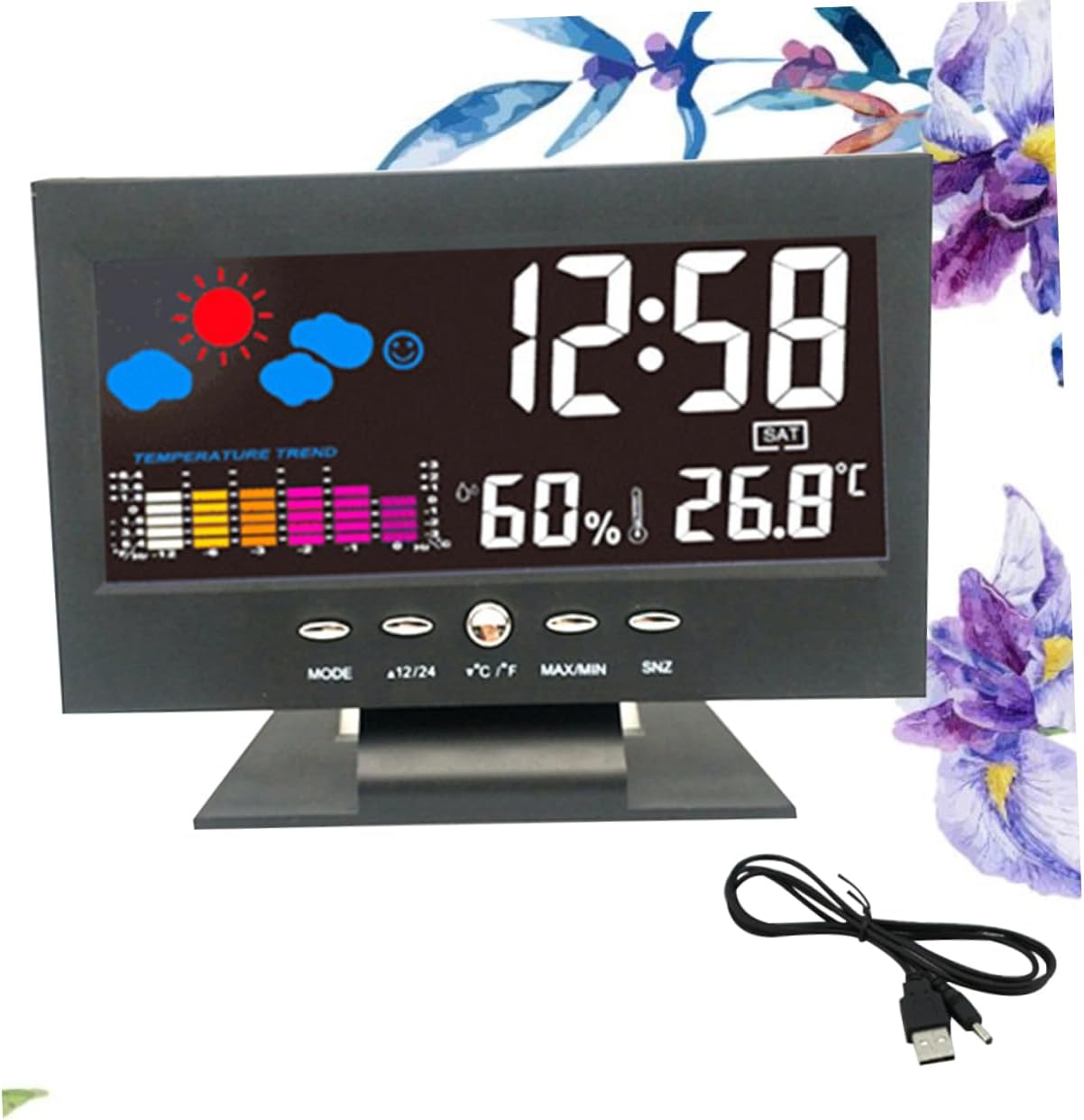 Multi Functional Large Screen Perpetual Calendar Clock with LED Backlight