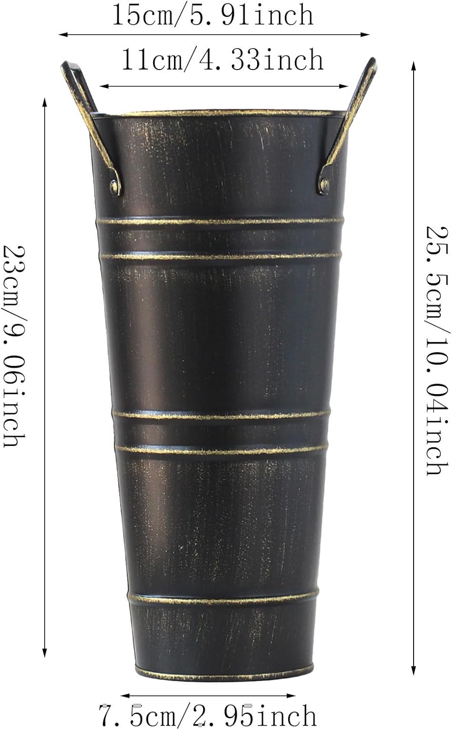 Durable Metal Round Umbrella Stand with Canes and Walking Stick Holder