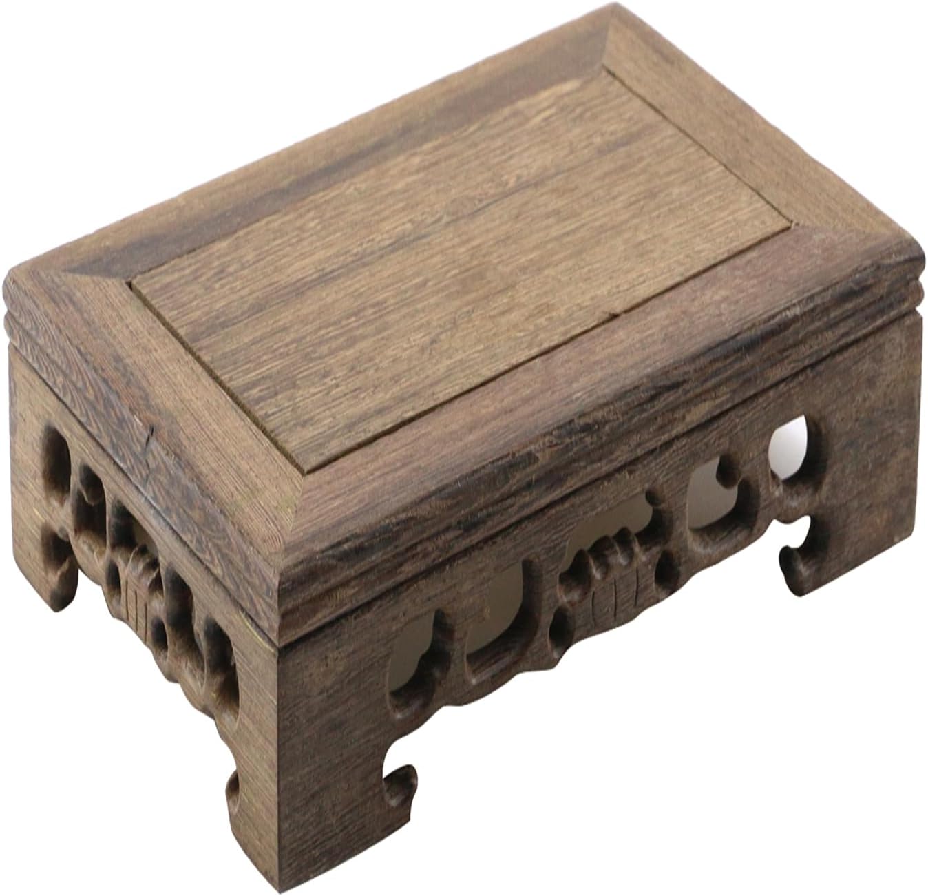 Wooden Display Stand 669 x 433 Rectangle Pedestal Home Decor