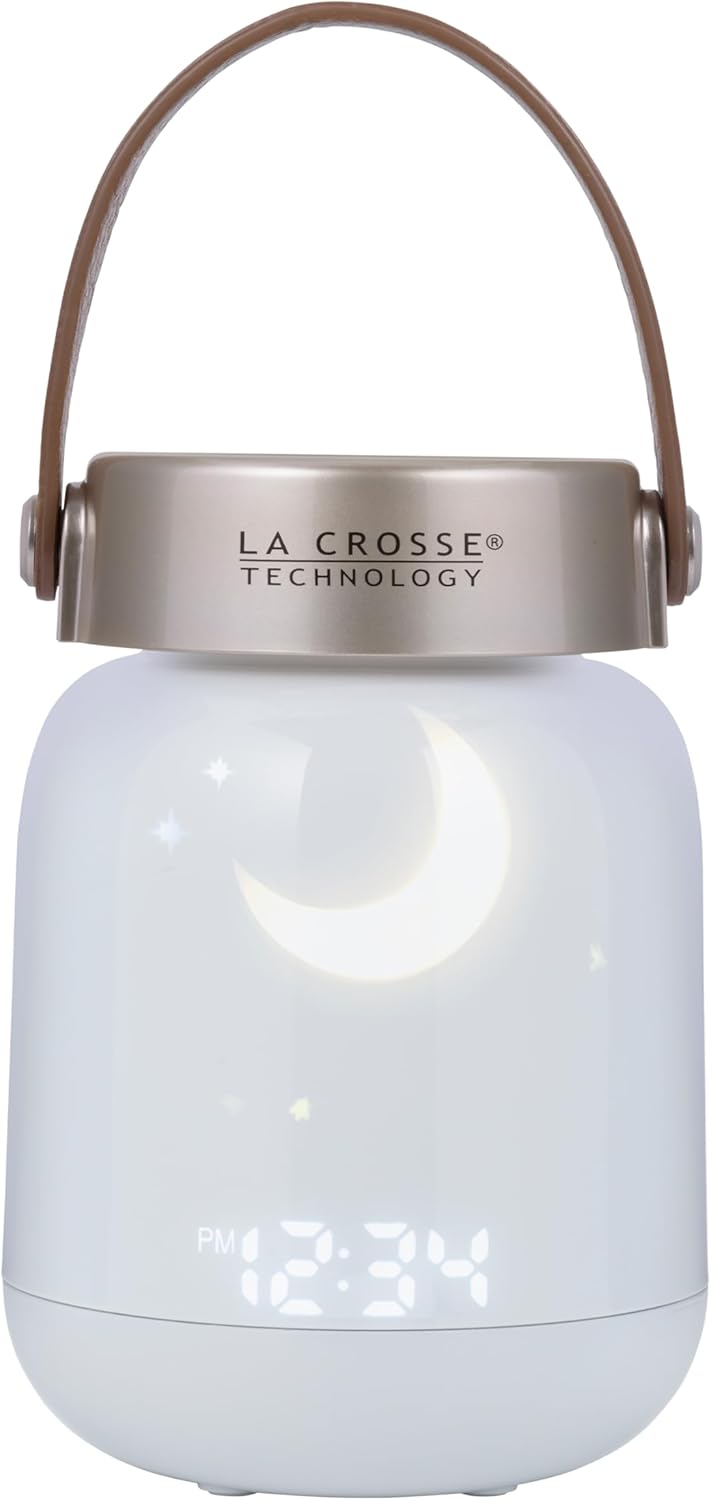 La Crosse Technology Firefly Sound Machine with Alarm Clock and Bluetooth Speaker