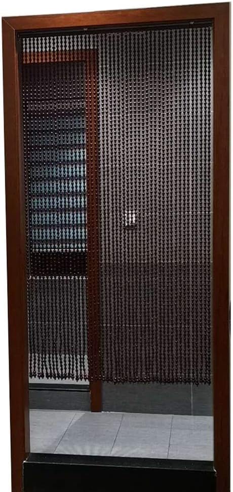 OKUOKA Beaded Door Curtains - 35 Strands 10x215m Wood Bead Room Divider