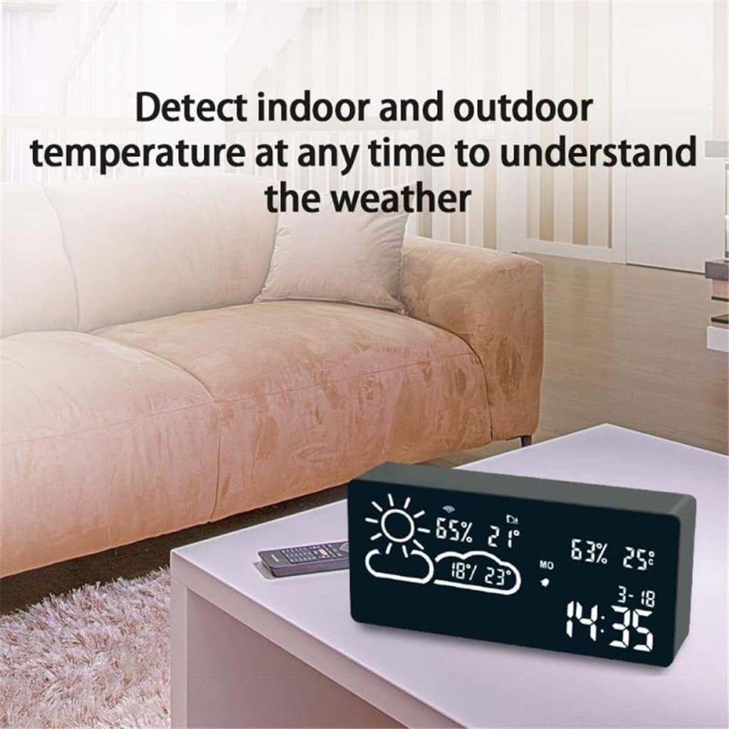 LED Smart Alarm Clock with Weather Forecast and WiFi Control